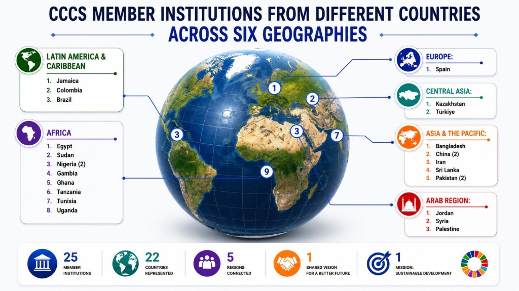 CCCS member institutions across six geographies
