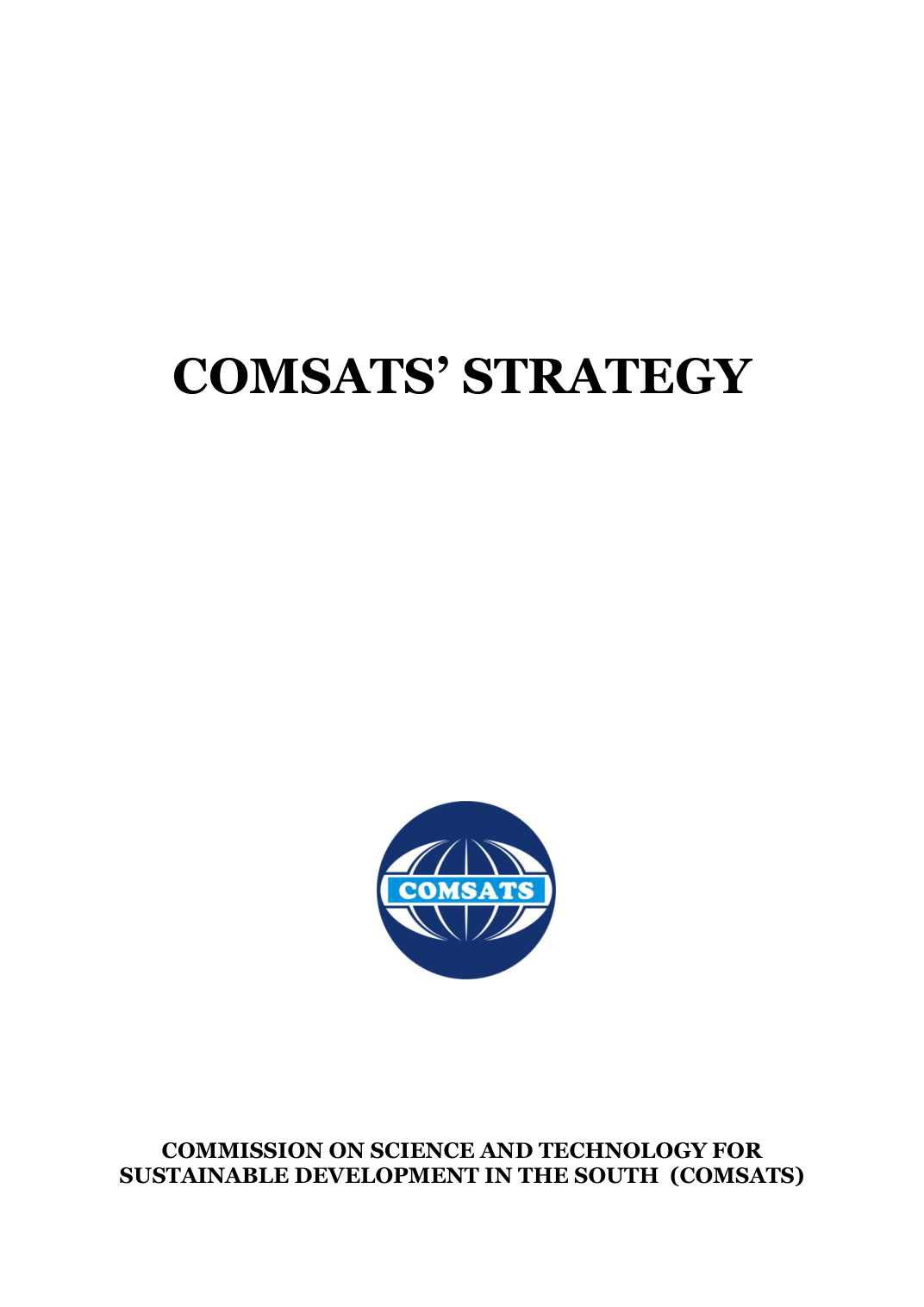 Cover of COMSATS Strategy