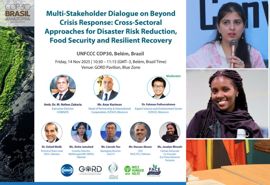 "Beyond Crisis Response: Cross-Sectoral Approaches for Disaster Risk Reduction, Food Security and Resilient Recovery"