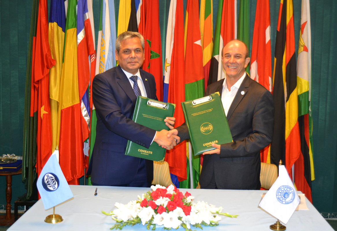 COMSATS and ECOSF Sign MoU to Address Climate Change and STI Collaboration